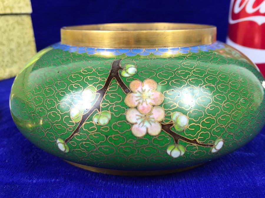 Hand Made Chinese Cloisonne Ware With Box [Photo 15]