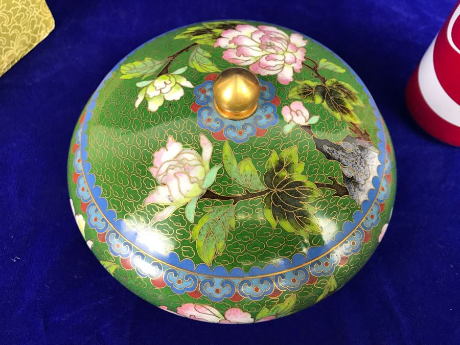 Hand Made Chinese Cloisonne Ware With Box [Photo 9]