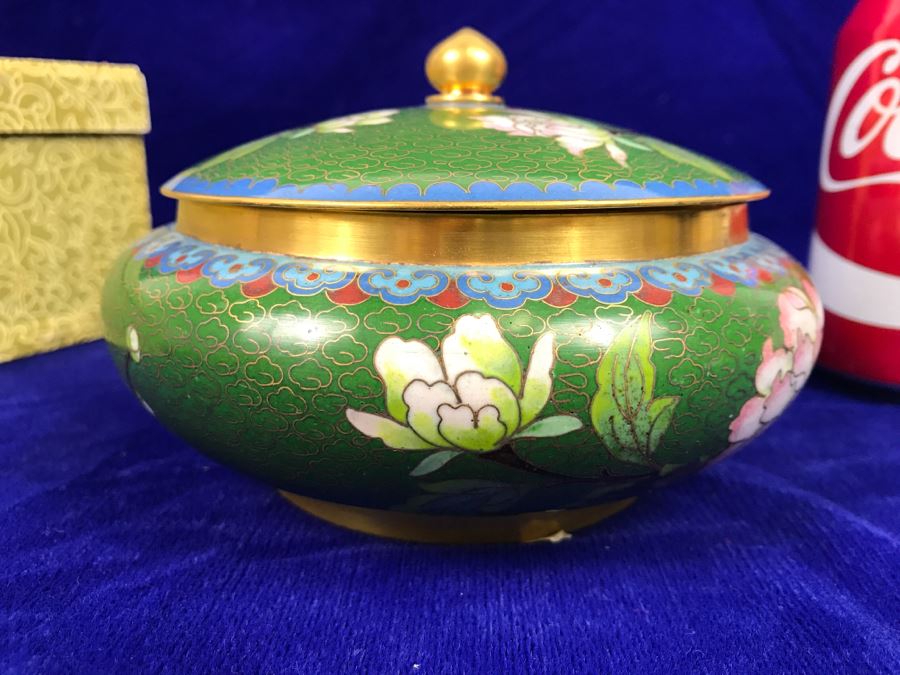 Hand Made Chinese Cloisonne Ware With Box [Photo 7]