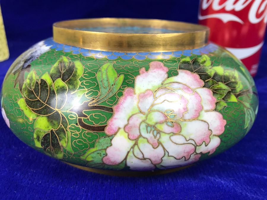 Hand Made Chinese Cloisonne Ware With Box [Photo 17]