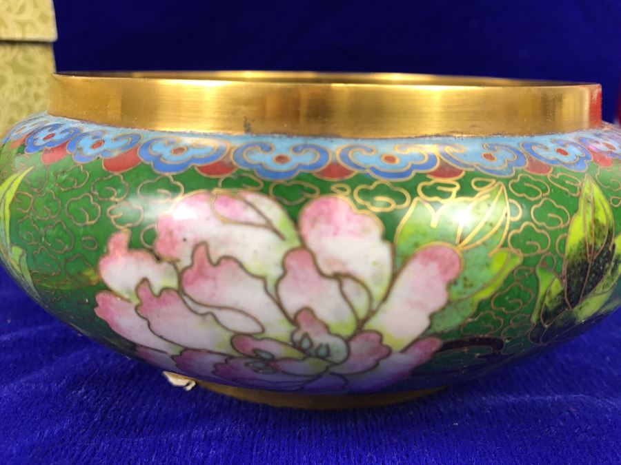 Hand Made Chinese Cloisonne Ware With Box [Photo 12]