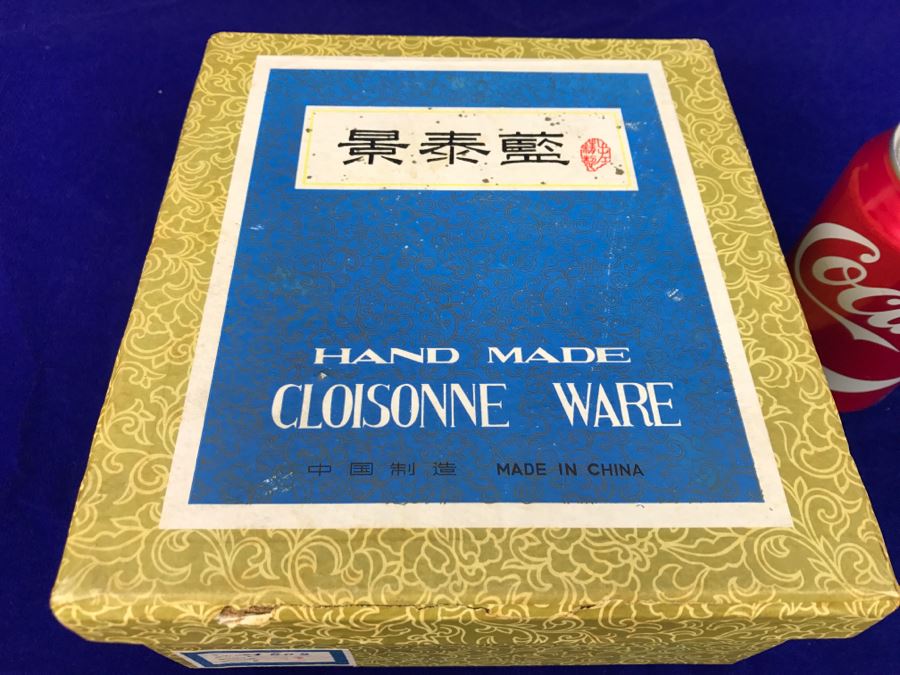 Hand Made Chinese Cloisonne Ware With Box [Photo 3]