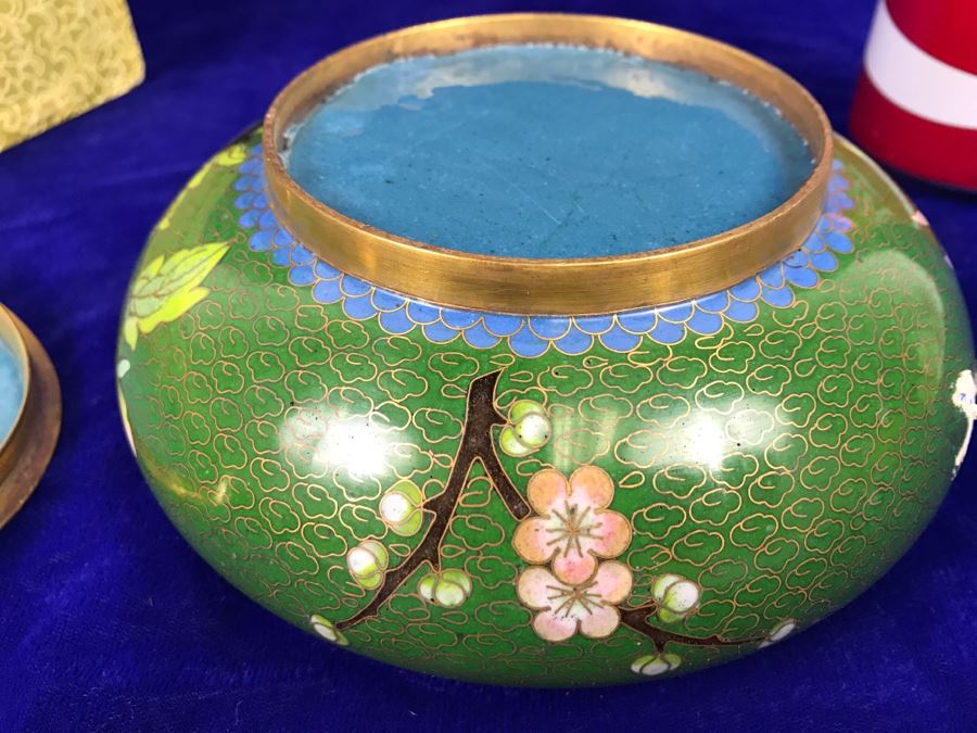 Hand Made Chinese Cloisonne Ware With Box [Photo 14]