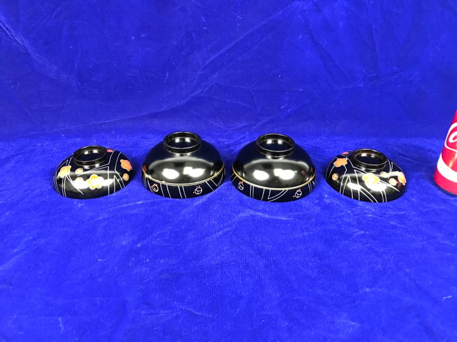 Pair Of Hand Painted Lacquer Bowls [Photo 10]