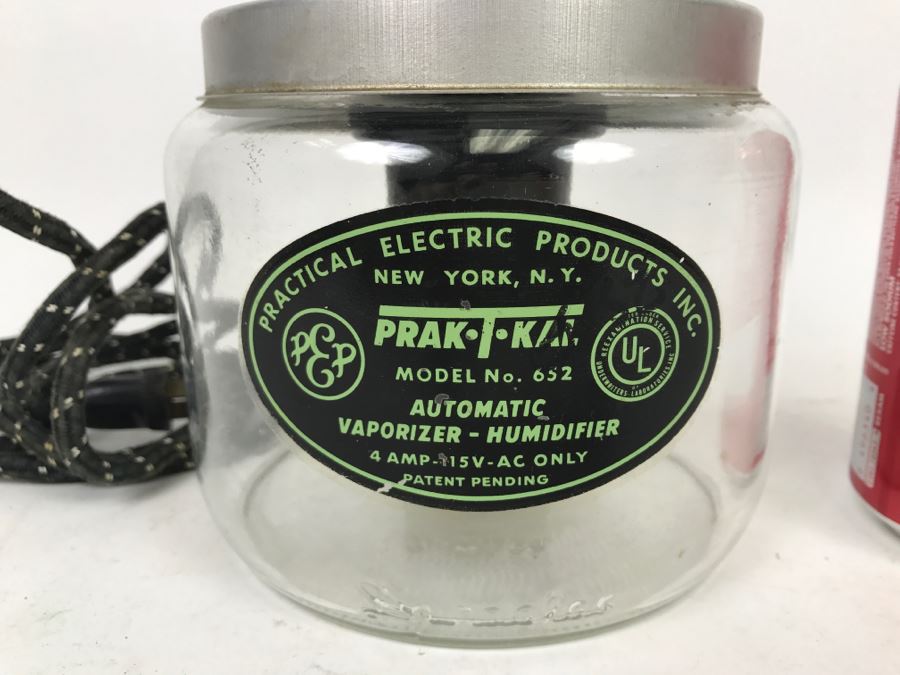 Vintage Automatic Vaporizer Humidifier PrakTKal Practical Electric Products Inc