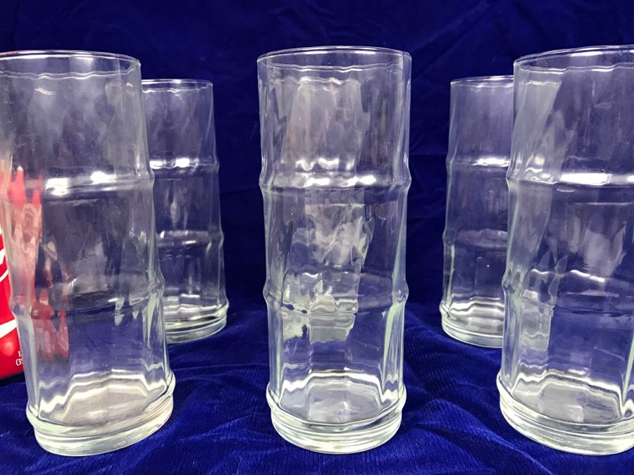 Set Of 6 Bamboo Pattern Glasses [Photo 2]
