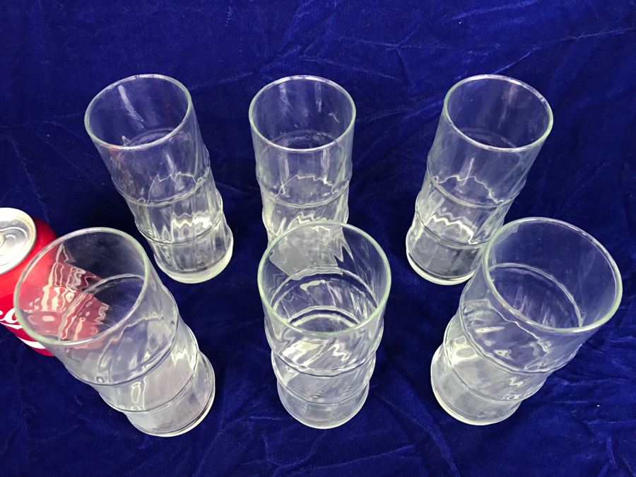 Set Of 6 Bamboo Pattern Glasses [Photo 4]