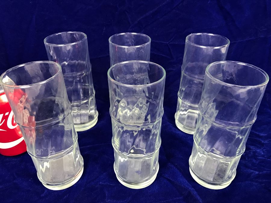 Set Of 6 Bamboo Pattern Glasses [Photo 3]