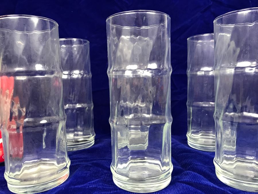 Set Of 6 Bamboo Pattern Glasses [Photo 5]