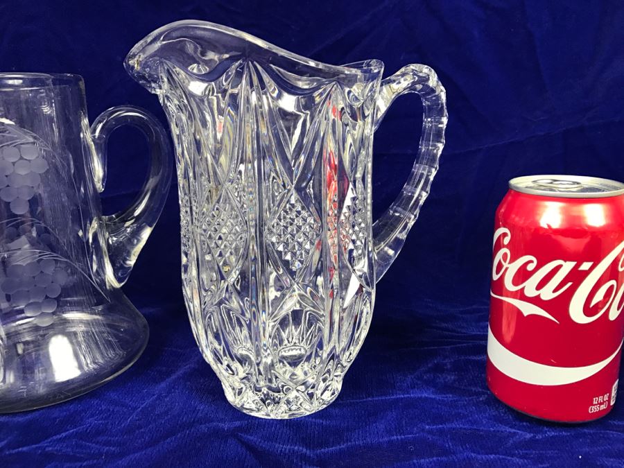 Collection Of Crystal And Glass Pitchers And Vases Gorham Cristal D'Arques [Photo 11]