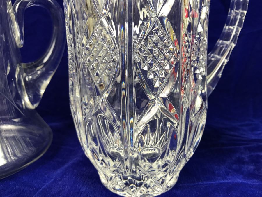 Collection Of Crystal And Glass Pitchers And Vases Gorham Cristal D'Arques [Photo 12]