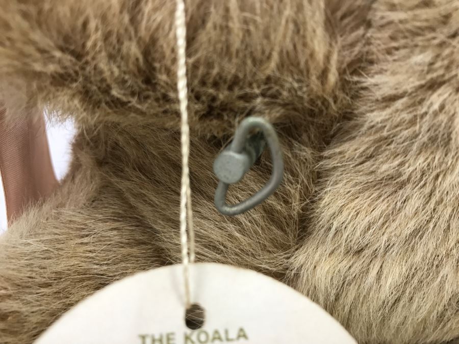 Genuine Kangaroo Fur Koala Bear Doll - Note One Of The Ears Is Ripping [Photo 5]