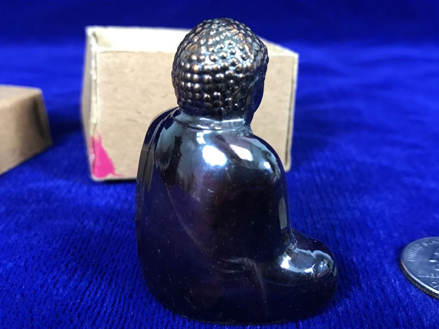 Small Signed Metallic Buddha Statue Figurine [Photo 4]