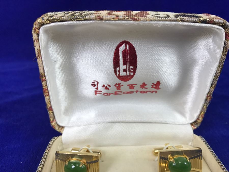 Men's Asian Tie Clip And Cufflink Set With Original Box [Photo 4]