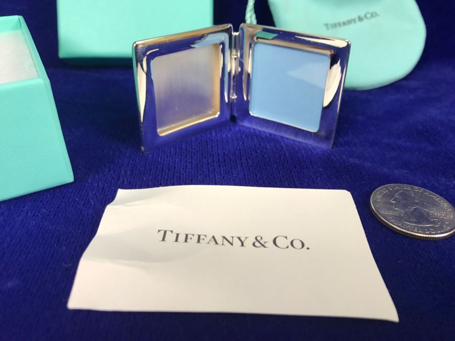 Tiffany & Co AG 925 Spain Small Travel Picture Frame By Elsa Peretti Retails For $200 36g [Photo 2]