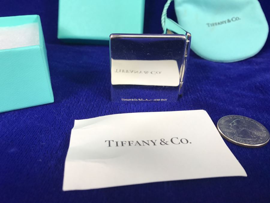 Tiffany & Co AG 925 Spain Small Travel Picture Frame By Elsa Peretti Retails For $200 36g [Photo 3]