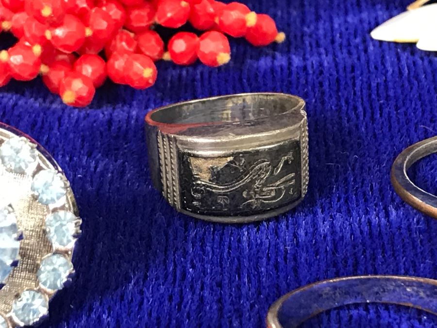 Huge Collection Of Vintage Costume Jewelry Hong Kong Some Sterling Silver See All Photos [Photo 5]