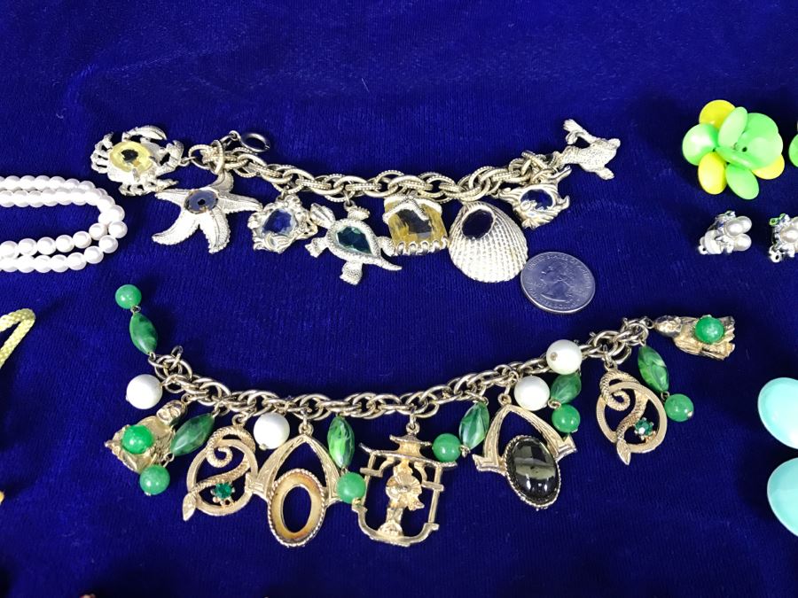 Huge Collection Of Vintage Costume Jewelry Hong Kong Some Sterling Silver See All Photos [Photo 16]