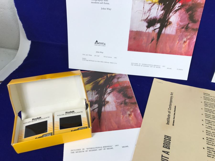 Collection Of Artist John Way's Slides Of Original Art, Art Show Programs, Bio And Artwork Cards [Photo 12]