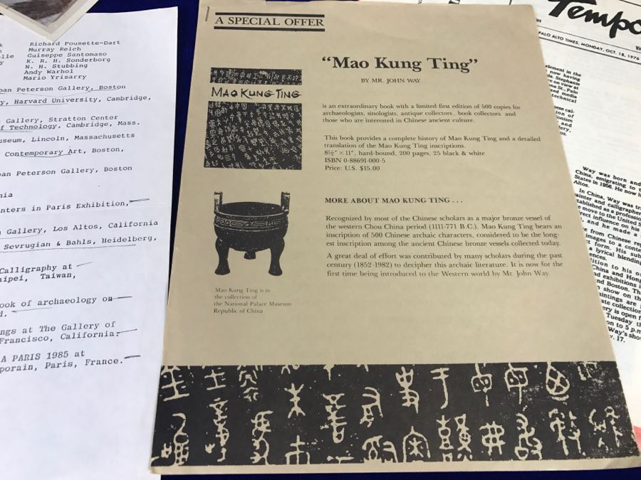 Collection Of Artist John Way's Slides Of Original Art, Art Show Programs, Bio And Artwork Cards [Photo 19]