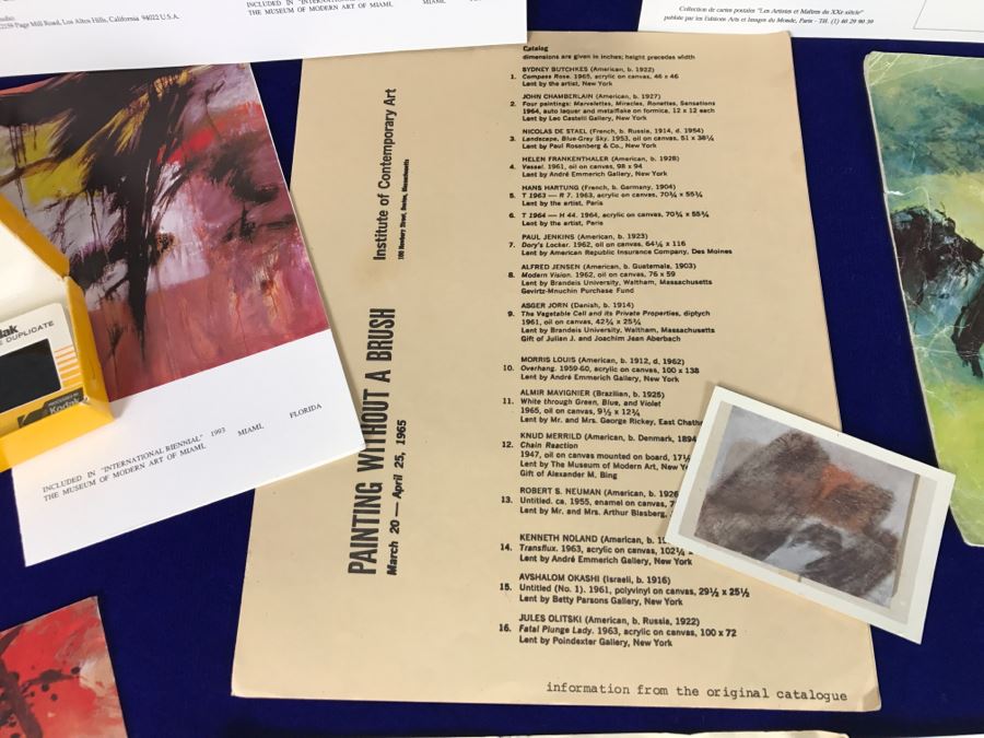 Collection Of Artist John Way's Slides Of Original Art, Art Show Programs, Bio And Artwork Cards [Photo 9]