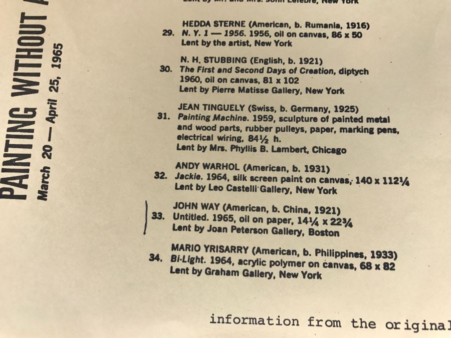 Collection Of Artist John Way's Slides Of Original Art, Art Show Programs, Bio And Artwork Cards [Photo 6]