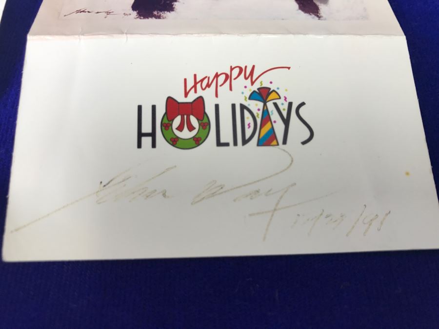 Artist John Way Signed Personalized Letter And Signed Picture Postcard From 1991 [Photo 4]