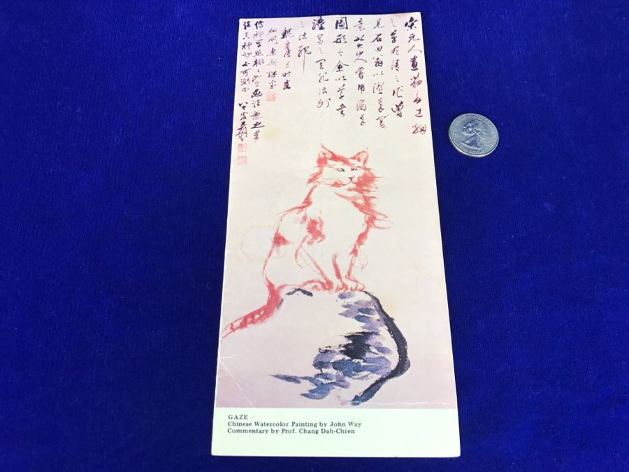 Artist John Way Signed Artist Card With Personalized Hand Written Note From 1980 [Photo 3]