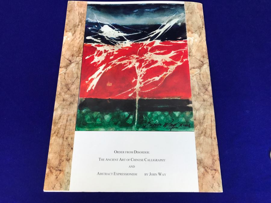 John Way Artist Exhibition Program 'Order From Disorder: The Ancient Art Of Chinese Calligraphy And Abstract Expressionism' By John Way And Signed Happy New Year Card [Photo 26]