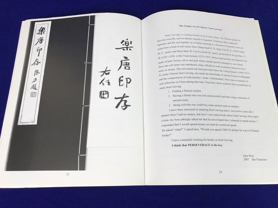 John Way Artist Exhibition Program 'Order From Disorder: The Ancient Art Of Chinese Calligraphy And Abstract Expressionism' By John Way And Signed Happy New Year Card [Photo 18]