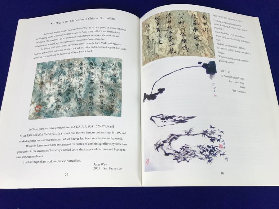 John Way Artist Exhibition Program 'Order From Disorder: The Ancient Art Of Chinese Calligraphy And Abstract Expressionism' By John Way And Signed Happy New Year Card [Photo 22]