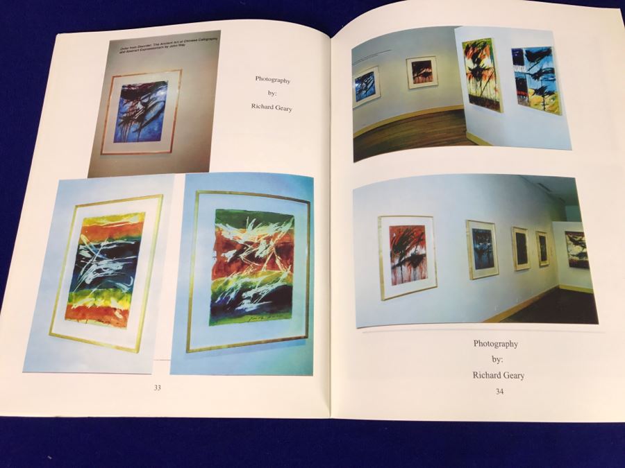 John Way Artist Exhibition Program 'Order From Disorder: The Ancient Art Of Chinese Calligraphy And Abstract Expressionism' By John Way And Signed Happy New Year Card [Photo 24]