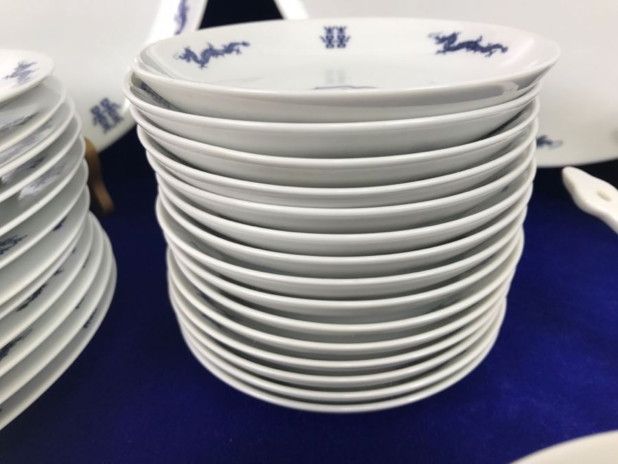 Noritake ~62 Pieces Blue And White China Set Nittoroyal RC Japan Nippon Toki Kaisha Never Used With Original Receipts [Photo 9]