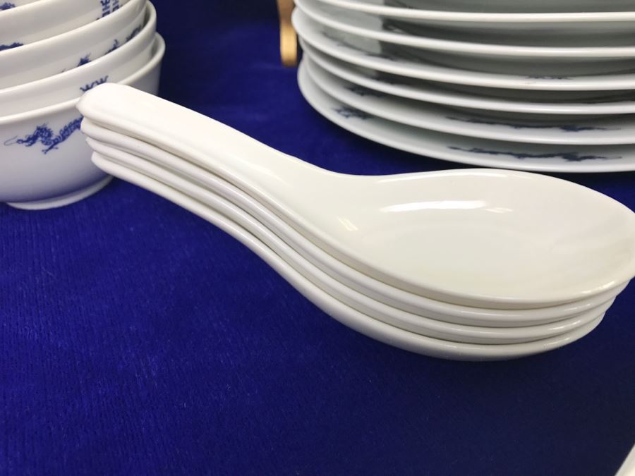 Noritake ~62 Pieces Blue And White China Set Nittoroyal RC Japan Nippon Toki Kaisha Never Used With Original Receipts [Photo 16]