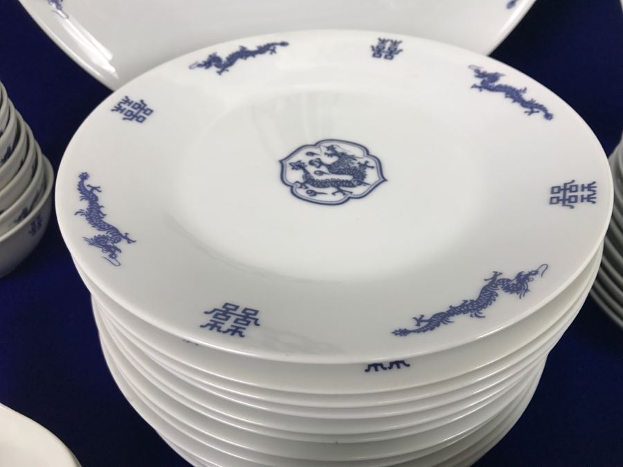 Noritake ~62 Pieces Blue And White China Set Nittoroyal RC Japan Nippon Toki Kaisha Never Used With Original Receipts [Photo 10]