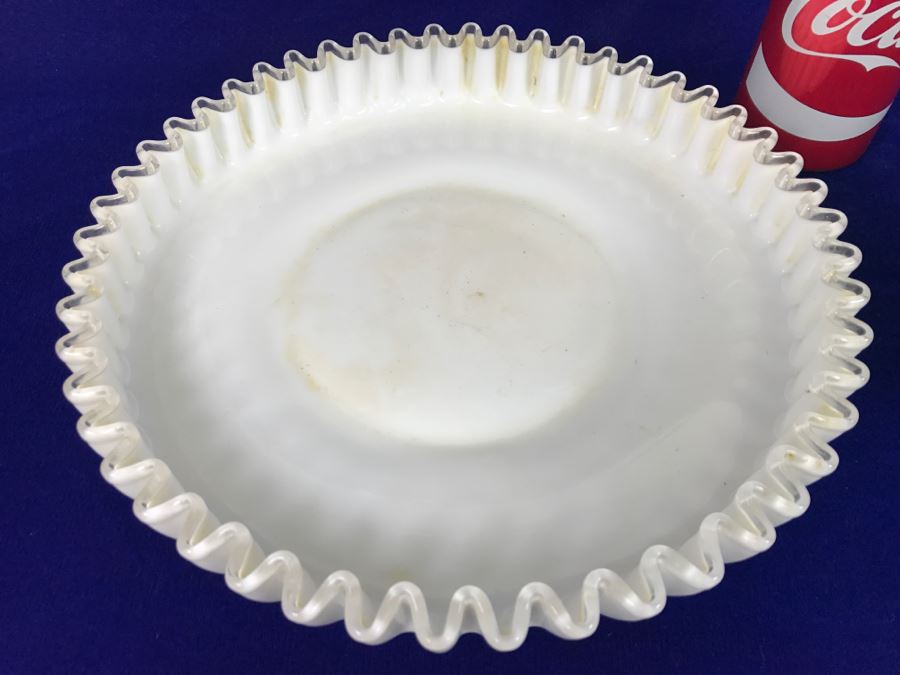 (2) Mid-Century Japanese Cups With Fluted Milk Glass Bowl [Photo 12]