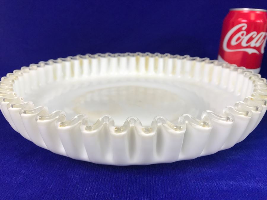 (2) Mid-Century Japanese Cups With Fluted Milk Glass Bowl [Photo 10]