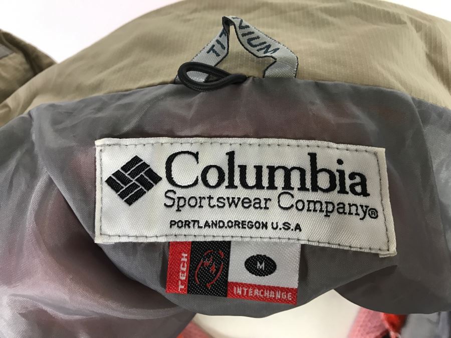 Columbia Sportswear Omin Tech Weatherproof Jacket Titanium Size M