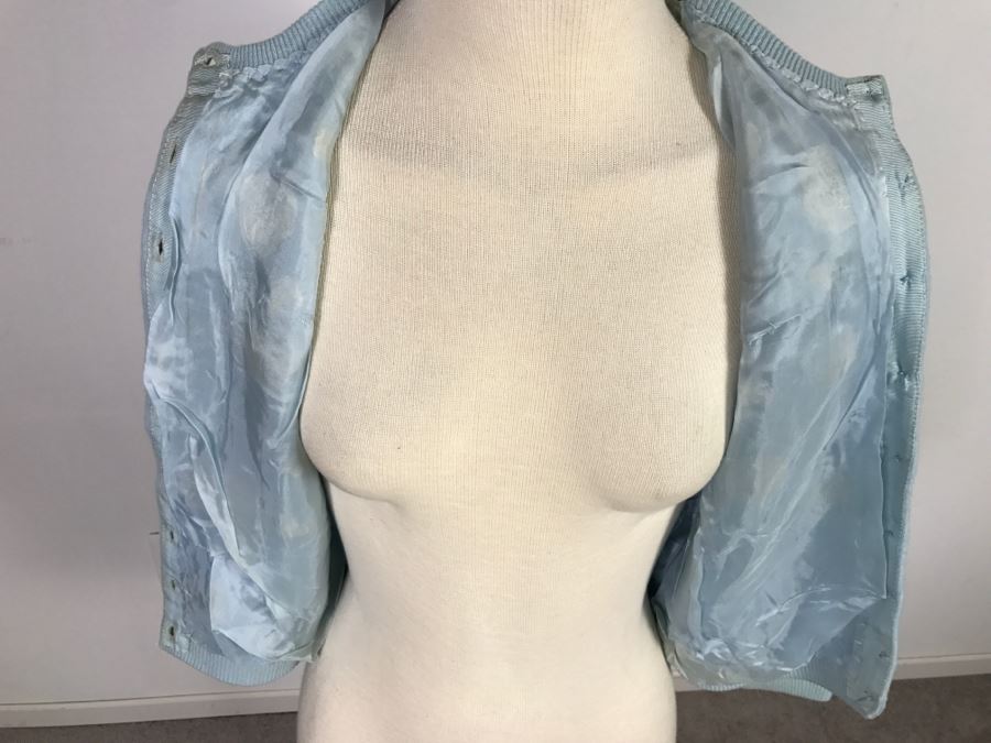 Vintage Hong Kong Hand Beaded Sweater By Harilela's [Photo 10]