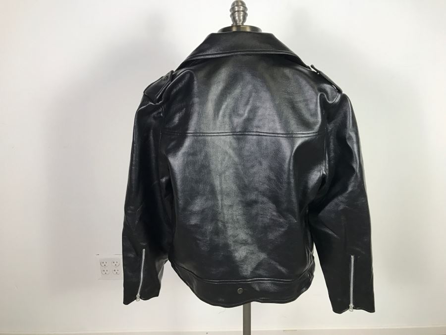 Japanese Hi-Fit Original Faux Leather Jacket Size L