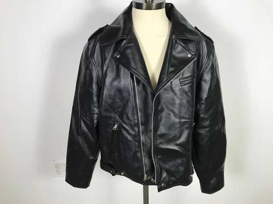 Japanese Hi-Fit Original Faux Leather Jacket Size L