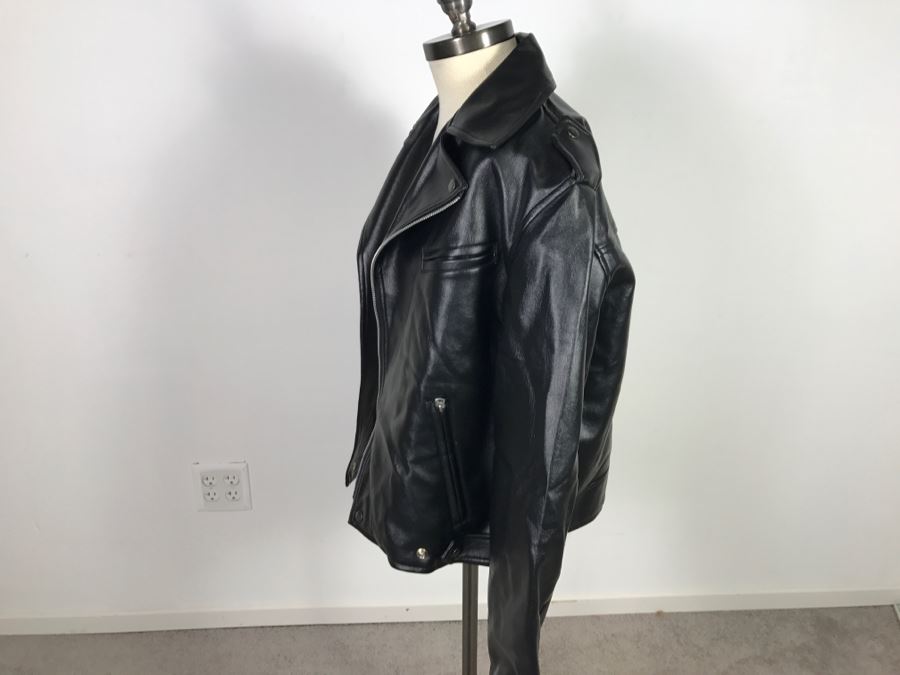 Japanese Hi-Fit Original Faux Leather Jacket Size L