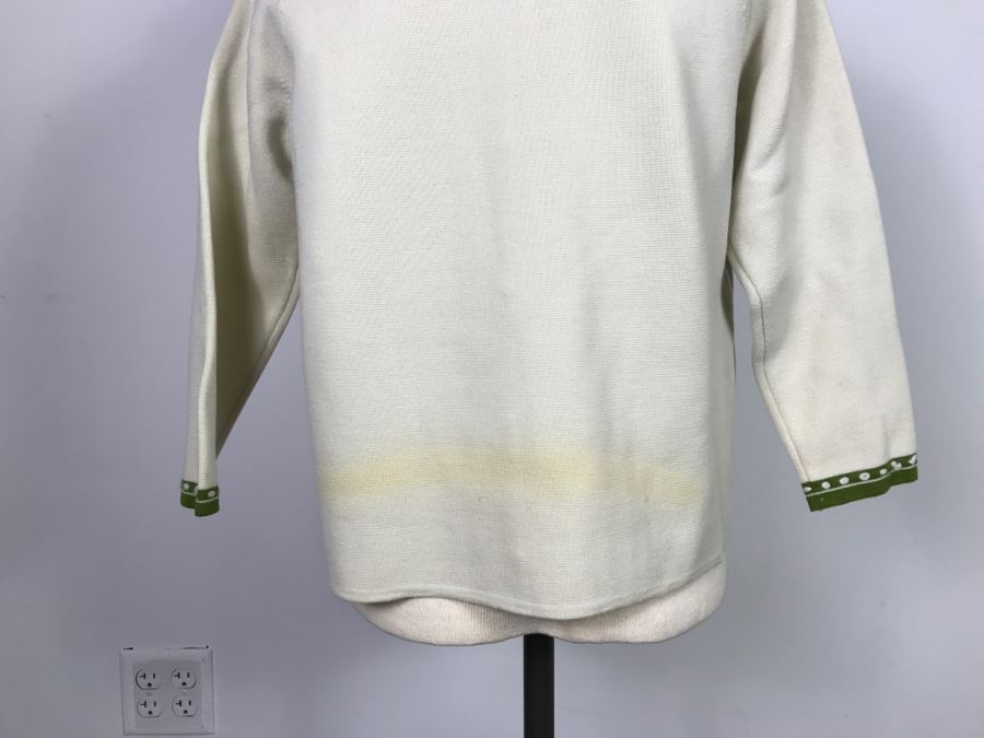 Vintage Hong Kong Button Down Top With Matching Skirt By Marcella 100% Pure Wool Size 10 [Photo 9]