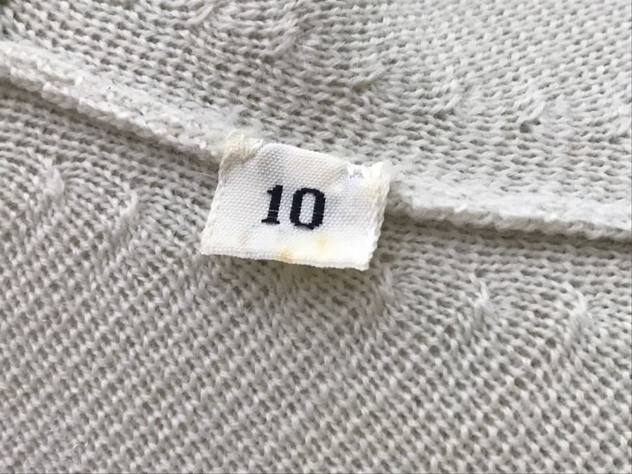 Vintage Hong Kong Button Down Top With Matching Skirt By Marcella 100% Pure Wool Size 10 [Photo 11]