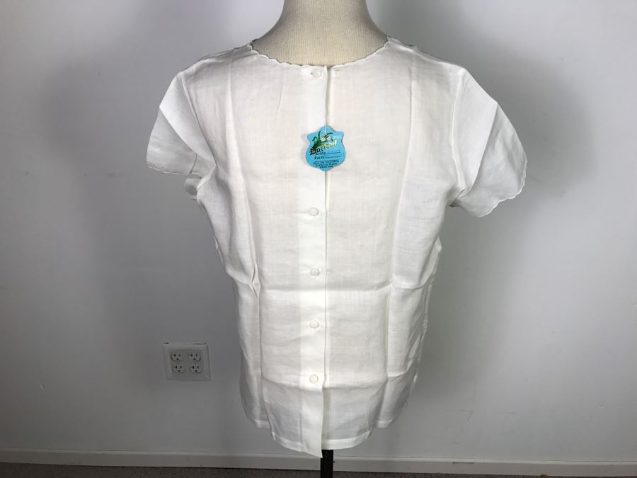 Hand Embroidered Linen Dress By Daffodil Size XL New With Tags From China [Photo 9]