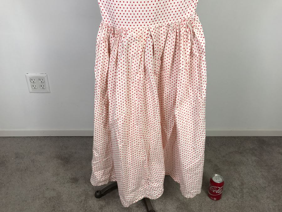 JUST ADDED - Vintage Red Polka Dot Dress [Photo 5]