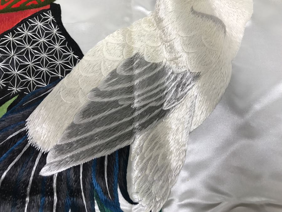 JUST ADDED - Chinese Silk Embroidery Art Wall Hanging Signed [Photo 10]