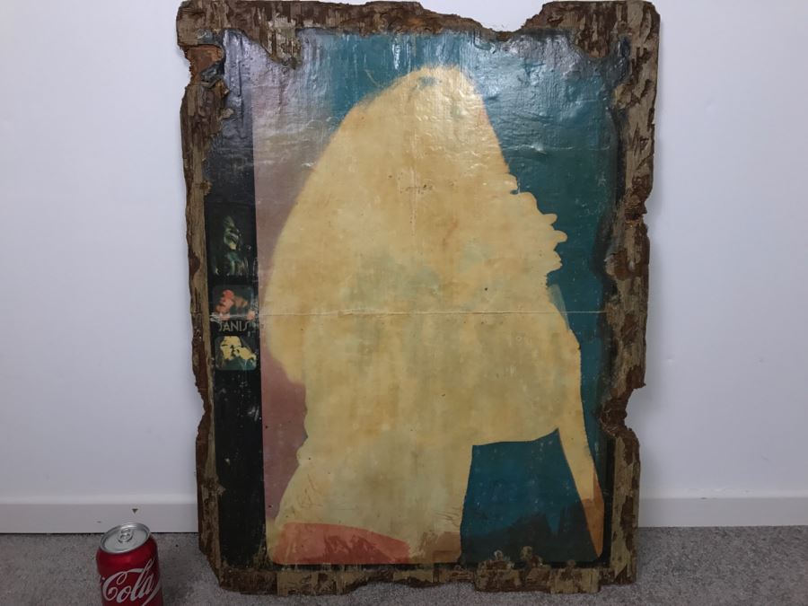 Vintage Janis Joplin Poster On Board Originally Hung On Wall Of Tower Records In San Francisco In Sixties [Photo 7]