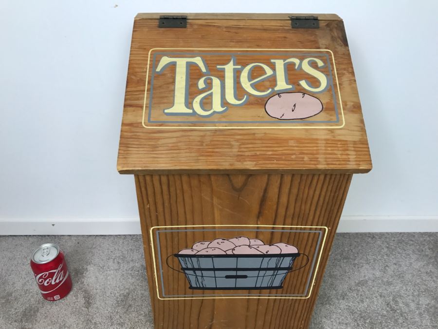 Wooden Storage Box Taters [Photo 3]