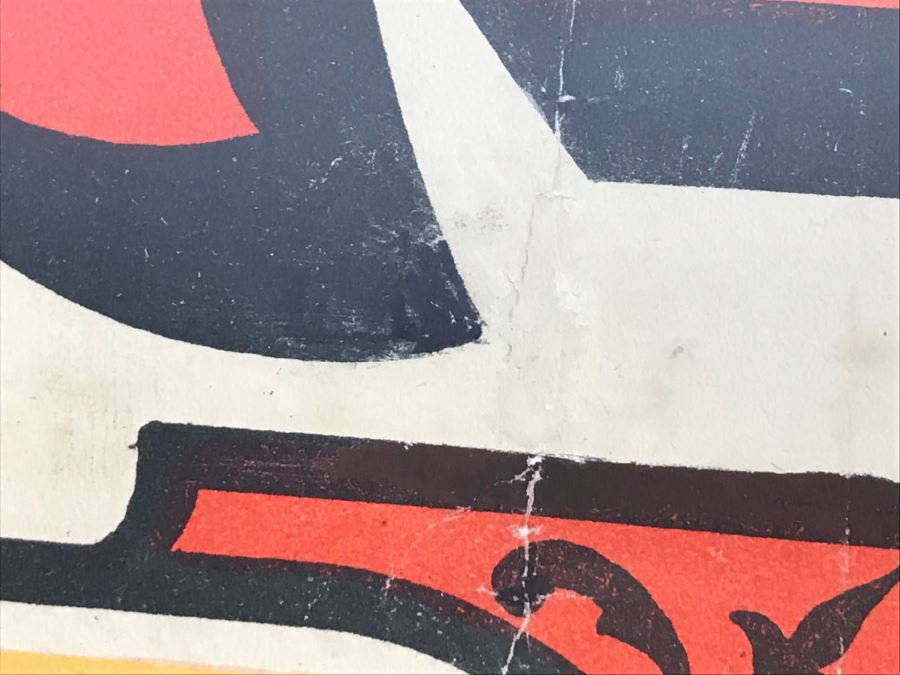 RARE LARGE 1900 Eugène Ogé Les Grandes Marques De L'Isère Official Lithography Poster Vibrant Colors 52' X 38' Nicely Framed Estimate $600 [Photo 25]